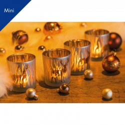 Minikarte Kerzenlicht Hirsch