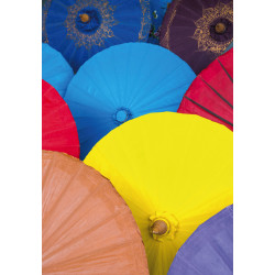 Doppelkarte Asiatische Schirme