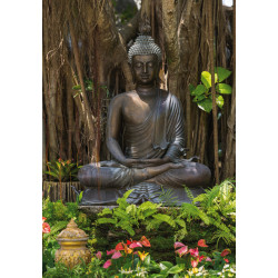 Doppelkarte Buddha im Jungle