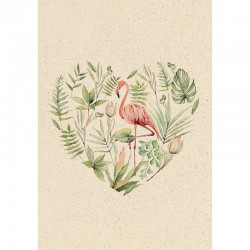 Flamingo Herz